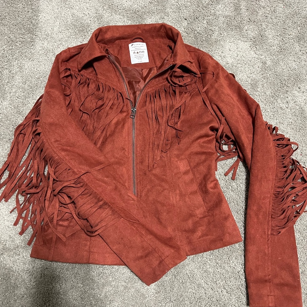 Fringed Rust Jacket